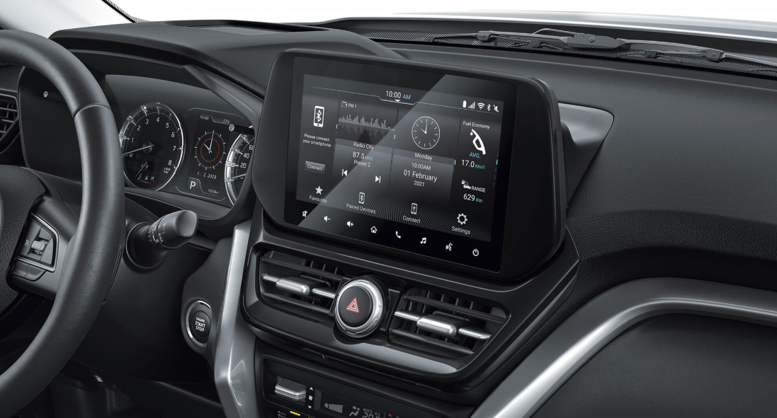 The interior display of a Suzuki Grand Vitara